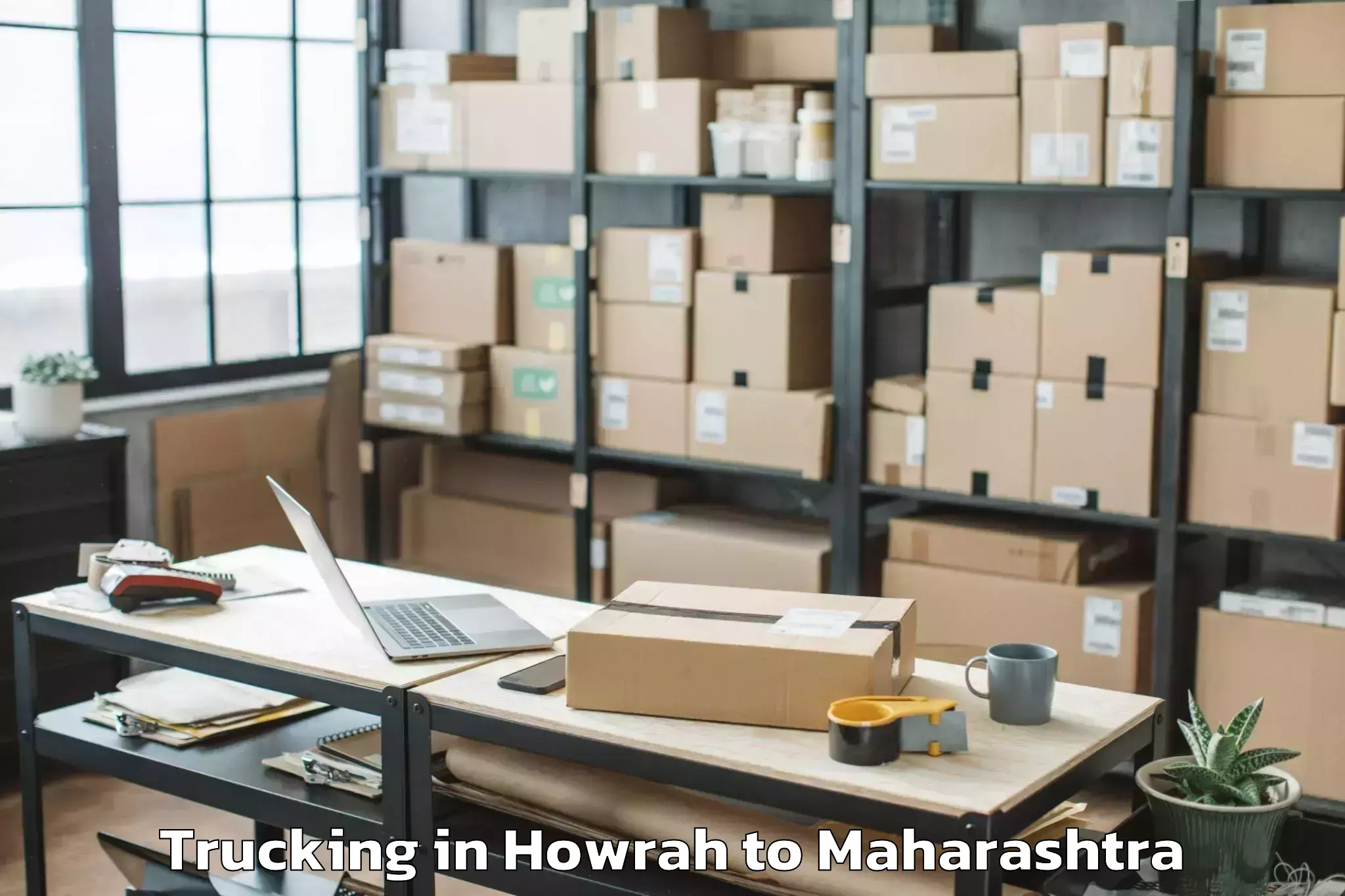 Book Howrah to Shevgaon Trucking Online